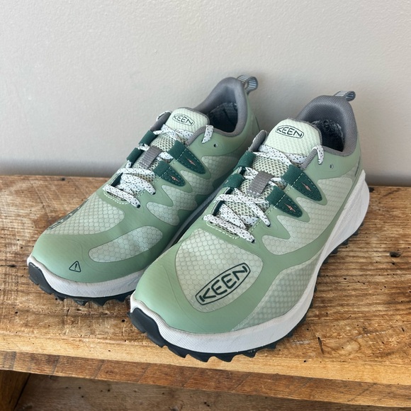 Keen Shoes - Keen Women’s Zionic Waterproof Hiking shoe Desert Sage/Ember Glow Size 8